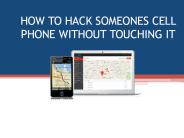 HOW TO HACK SOMEONES CELL PHONE WITHOUT TOUCHING IT