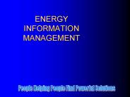 ENERGY INFORMATION MANAGEMENT