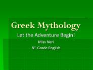 Greek Mythology