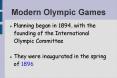 Modern Olympic Games PowerPoint PPT Presentation