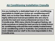 Air conditioning installation Cronulla