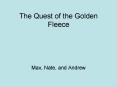 The Quest of the Golden Fleece PowerPoint PPT Presentation
