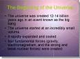 The Beginning of the Universe PowerPoint PPT Presentation