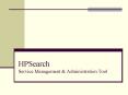 HPSearch Service Management PowerPoint PPT Presentation