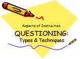 QUESTIONING: Types PowerPoint PPT Presentation