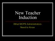 New Teacher Induction
