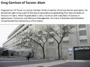 Greg Garrison of Tucson- Alum