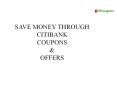 Citibank Coupons and Offers PowerPoint PPT Presentation
