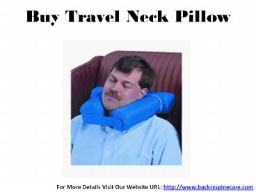 Buy Travel Neck Pillow in India