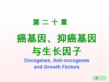 Oncogenes, Anti-oncogenes