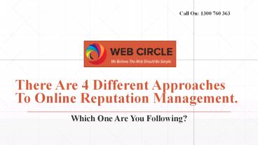 Different Approaches To Online Reputation