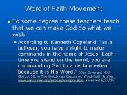 Word of Faith Movement