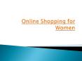 Online Shopping for Women