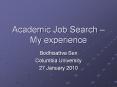 Academic Job Search  PowerPoint PPT Presentation