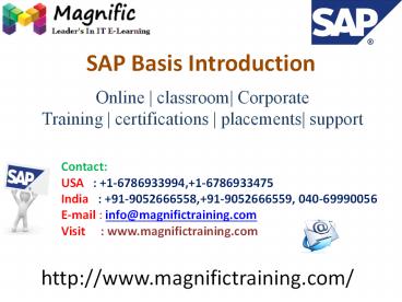 sap basis online training in sweden