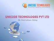 Unicode Technologies Pvt. Ltd- Software Testing Training in Ahmedabad