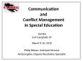 Communication and Conflict Management in Special Education PowerPoint PPT Presentation