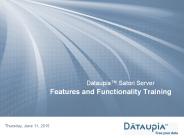Features and Functionality Training