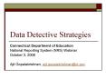 Data Detective Strategies PowerPoint PPT Presentation