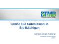 Online Bid Submission in Bid4Michigan PowerPoint PPT Presentation