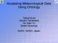 Accessing Meteorological Data Using Ontology PowerPoint PPT Presentation