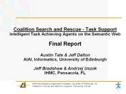 Coalition Search and Rescue - Task Support