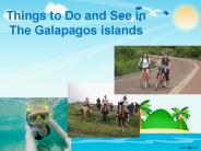 Galapagos To Do List