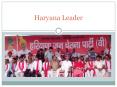 Haryana Leader Venod Sharma Towards Development PowerPoint PPT Presentation