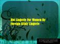 Hot Lingerie for Women by Foreign Affair Lingerie PowerPoint PPT Presentation