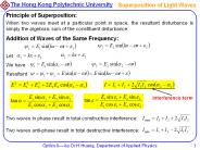 Optics I