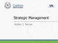Strategic Management PowerPoint PPT Presentation