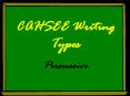 CAHSEE Writing Types PowerPoint PPT Presentation
