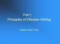 Principles of Effective Writing PowerPoint PPT Presentation