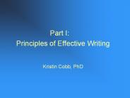 Principles of Effective Writing