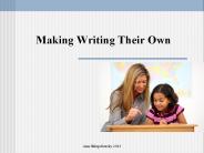 Making Writing Their Own