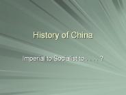 History of China