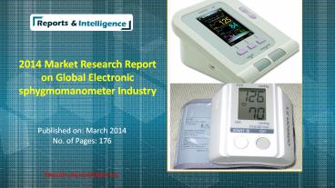 Global Electronic sphygmomanometer Industry
