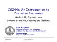 CS244a: An Introduction to Computer Networks PowerPoint PPT Presentation
