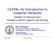 CS244a: An Introduction to Computer Networks