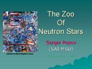 The Zoo Of Neutron Stars