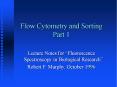 Flow Cytometry and Sorting Part 1 PowerPoint PPT Presentation