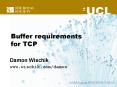 Buffer requirements for TCP PowerPoint PPT Presentation