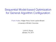 Sequential Model-based Optimization for General Algorithm Configuration