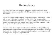 Redundancy