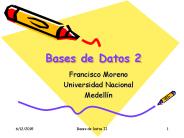 Bases de Datos 2