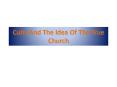 Cults And The Idea Of The True Church PowerPoint PPT Presentation