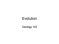 Evolution PowerPoint PPT Presentation