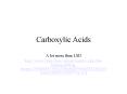 Carboxylic Acids PowerPoint PPT Presentation