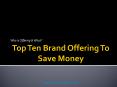 Top Ten Brand Offering To Save Money At ClothingRic