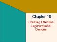Creating Effective Organizational Designs PowerPoint PPT Presentation